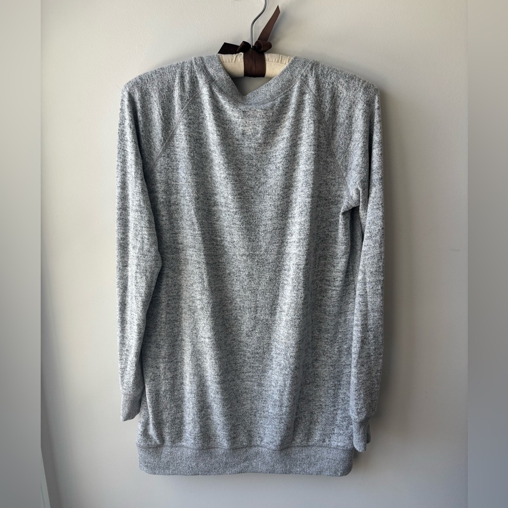 Gap Maternity Marled Nursing Pullover Sweatshirt … - image 2
